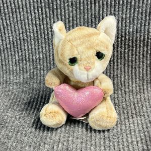 Kellytoy Plush Russ & Make Someone Happy 6” Cat Stuffed Animal Big Green‎ Eyes